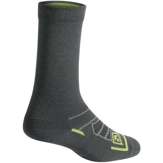 Par de calcetines de lana merino First Tactical de 6" para todo el año en Charcoal