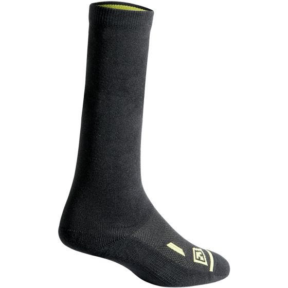 3 pares de calcetines de algodón First Tactical Duty de 6" en negro