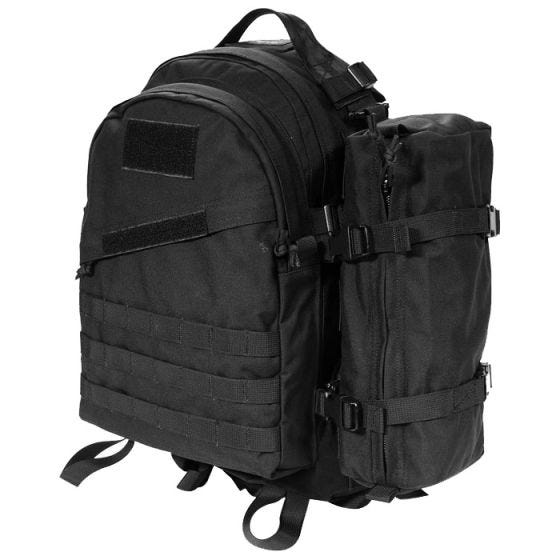 Bolsa adicional para fijar a la mochila Flyye AIII con sistema MOLLE en negro