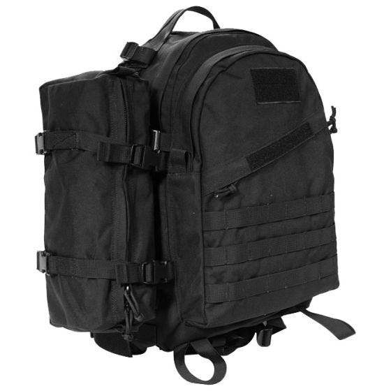 Bolsa adicional para fijar a la mochila Flyye AIII con sistema MOLLE en negro