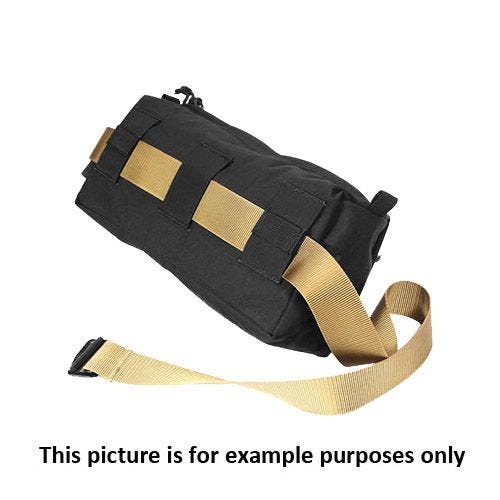 Bolsa adicional para fijar a la mochila Flyye AIII con sistema MOLLE en negro