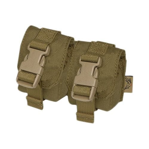 Funda doble para granadas Flyye Fragmentation en Coyote Brown