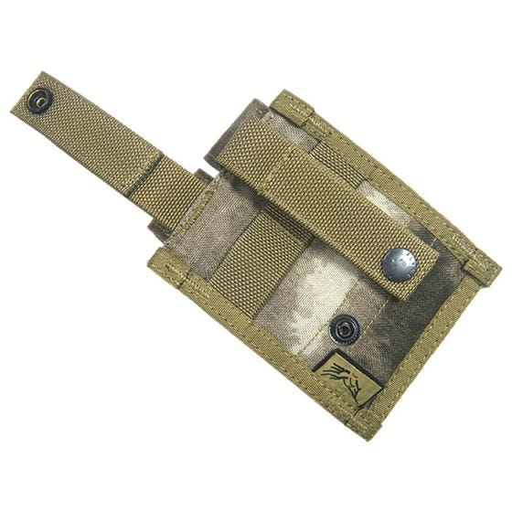 Portacargador doble de cartuchos de 9 mm Flyye con sistema MOLLE en A-TACS AU