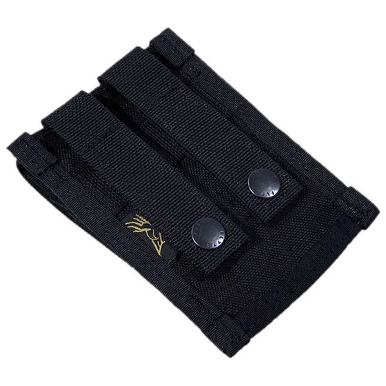 Portacargador doble de cartuchos de 9 mm Flyye con sistema MOLLE en negro