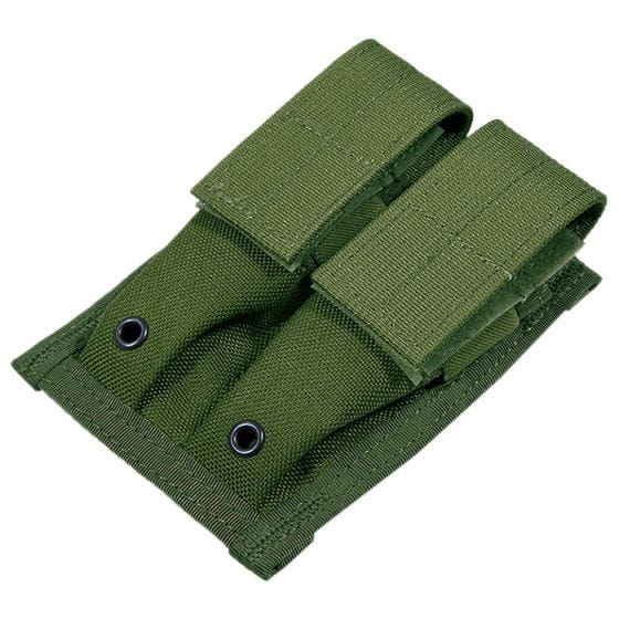 Portacargador doble de cartuchos de 9 mm Flyye con sistema MOLLE en Olive Drab