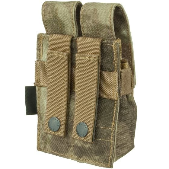 Portacargador doble de cartuchos de 9 mm Flyye Ver. FE con sistema MOLLE en A-TACS AU