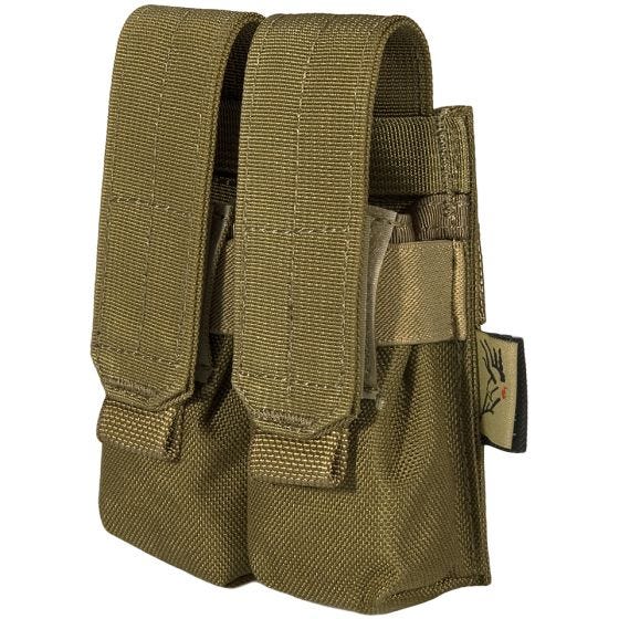 Portacargador doble de cartuchos de 9 mm Flyye Ver. FE con sistema MOLLE en Coyote Brown