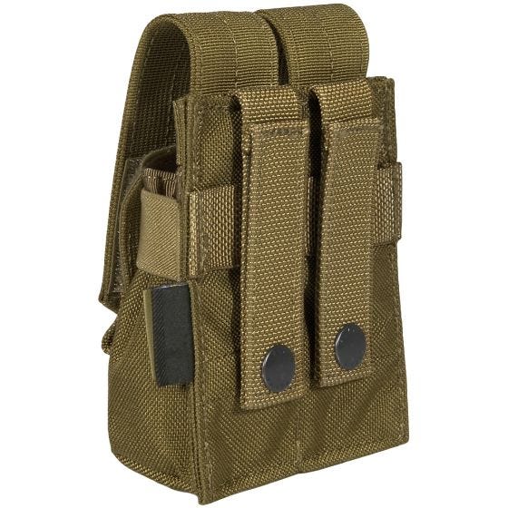 Portacargador doble de cartuchos de 9 mm Flyye Ver. FE con sistema MOLLE en Coyote Brown