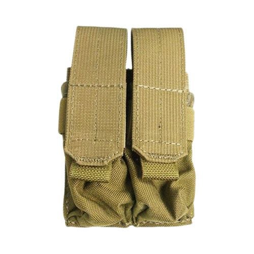 Portacargador doble de cartuchos de 9 mm Flyye Ver. FE con sistema MOLLE en caqui