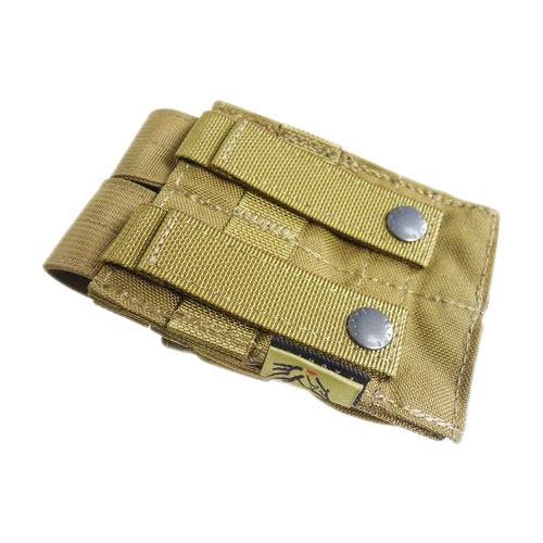 Portacargador doble de cartuchos de 9 mm Flyye Ver. FE con sistema MOLLE en caqui