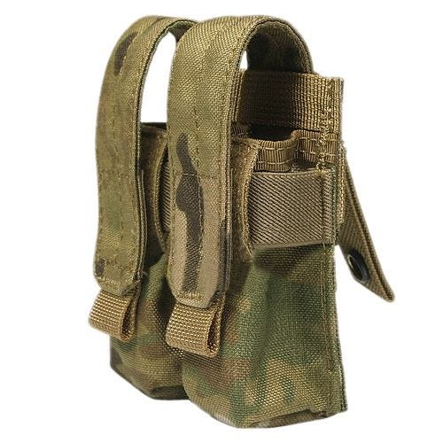 Portacargador doble de cartuchos de 9 mm Flyye Ver. FE con sistema MOLLE en MultiCam