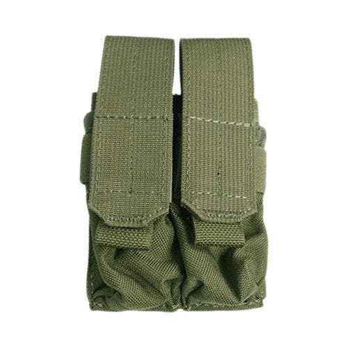 Portacargador doble de cartuchos de 9 mm Flyye Ver. FE con sistema MOLLE en Ranger Green