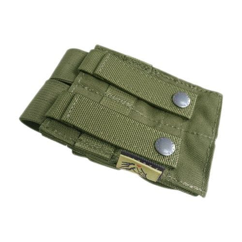 Portacargador doble de cartuchos de 9 mm Flyye Ver. FE con sistema MOLLE en Ranger Green