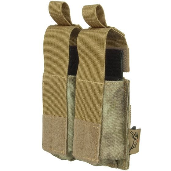 Portacargador doble de cartuchos Flyye 9mm Pistol Ver. HP con sistema MOLLE en A-TACS AU