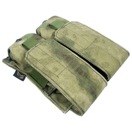 Portacargador doble Flyye M4/M16 con sistema MOLLE en A-TACS FG