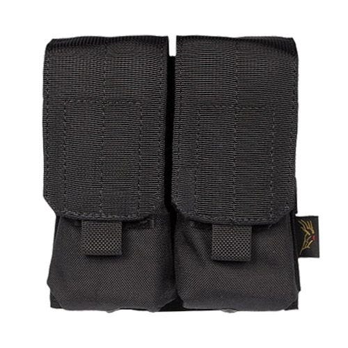 Portacargador doble Flyye M4/M16 con sistema MOLLE en negro
