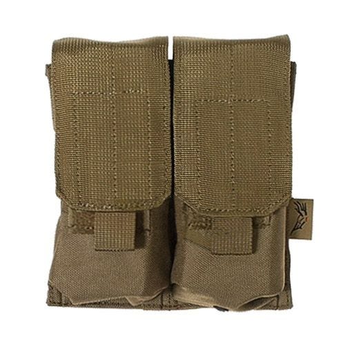 Portacargador doble Flyye M4/M16 con sistema MOLLE en Coyote Brown