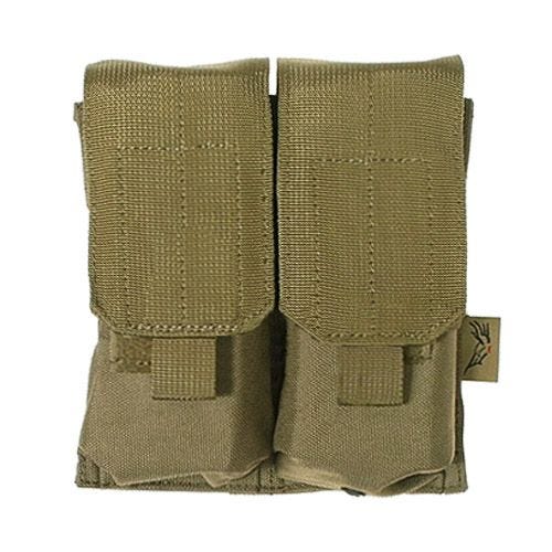 Portacargador doble Flyye M4/M16 con sistema MOLLE en caqui