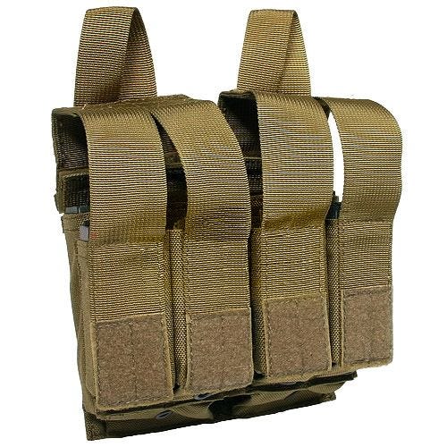 Funda para 2 cargadores de M4/M16 y 4 de pistola Flyye con sistema MOLLE en Coyote Brown