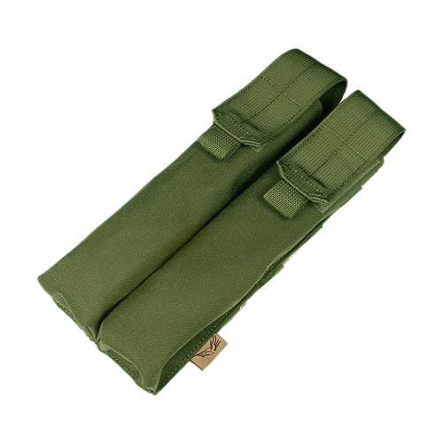 Portacargador doble Flyye P90/UMP con sistema MOLLE en Olive Drab