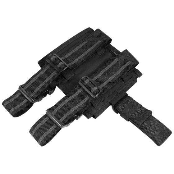 Portacargador doble para la pierna Flyye M4/M16 con sistema MOLLE en negro