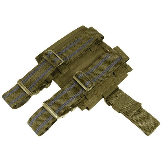 Portacargador doble para la pierna Flyye M4/M16 con sistema MOLLE en Coyote Brown