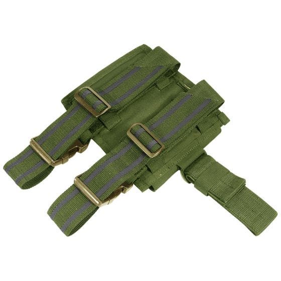 Portacargador doble para la pierna Flyye M4/M16 con sistema MOLLE en Olive Drab