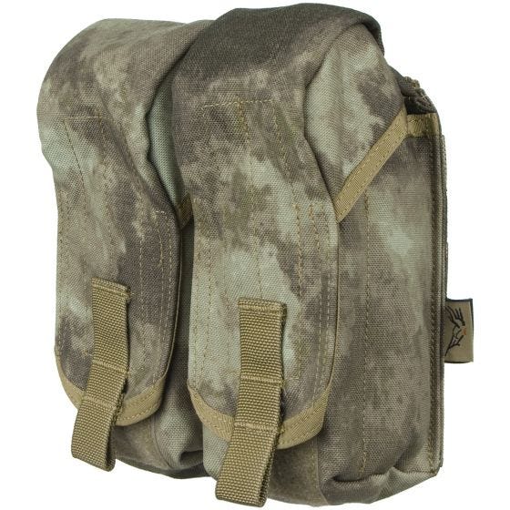 Portacargador doble para la pierna Flyye AK con sistema MOLLE en A-TACS AU