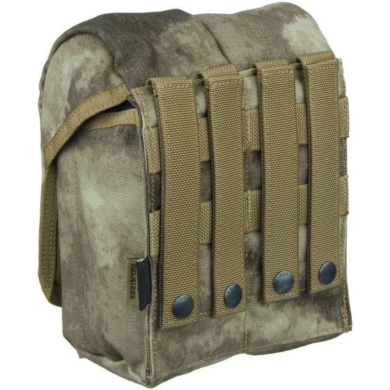Portacargador doble para la pierna Flyye AK con sistema MOLLE en A-TACS AU
