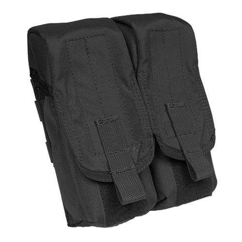 Portacargador doble para la pierna Flyye AK con sistema MOLLE en negro