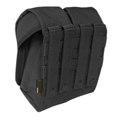 Portacargador doble para la pierna Flyye AK con sistema MOLLE en negro