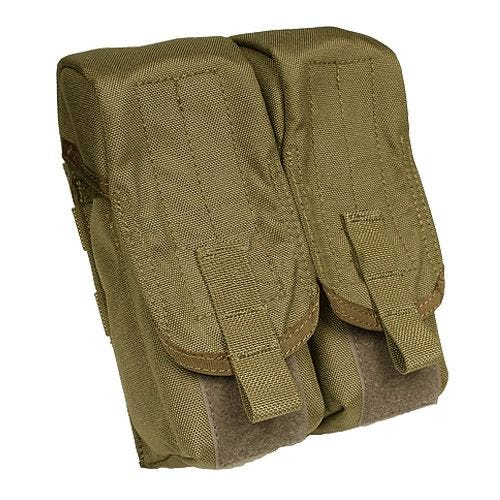 Portacargador doble para la pierna Flyye AK con sistema MOLLE en Coyote Brown
