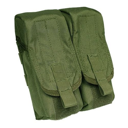 Portacargador doble para la pierna Flyye AK con sistema MOLLE en Olive Drab