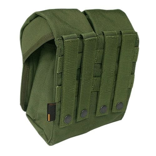 Portacargador doble para la pierna Flyye AK con sistema MOLLE en Olive Drab