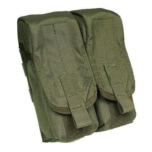 Portacargador doble para la pierna Flyye AK con sistema MOLLE en Ranger Green