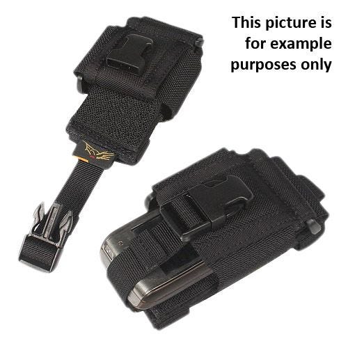 Funda de uso diario para dispositivos de comunicación Flyye en negro