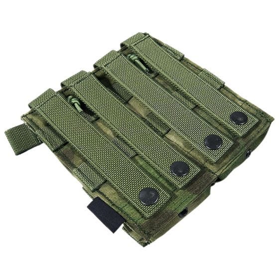 Portacargador universal doble Flyye EV con sistema MOLLE en A-TACS FG