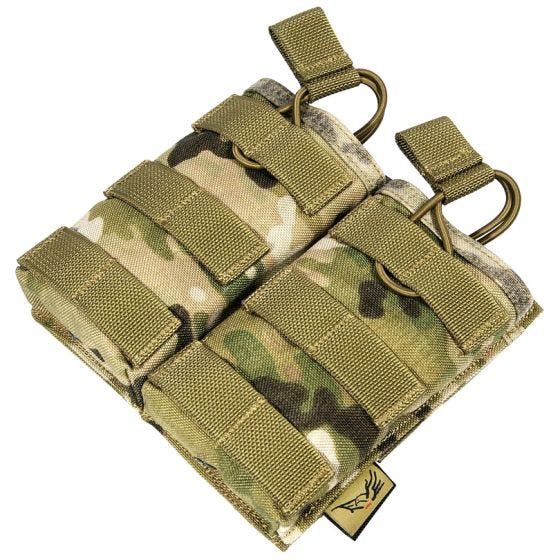 Portacargador universal doble Flyye EV con sistema MOLLE en MultiCam