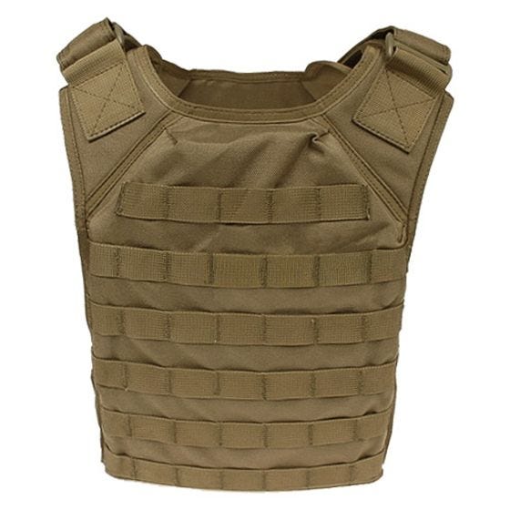 Chaleco portaplacas Flyye Fast Attack GEN 1 con sistema MOLLE en Coyote Brown