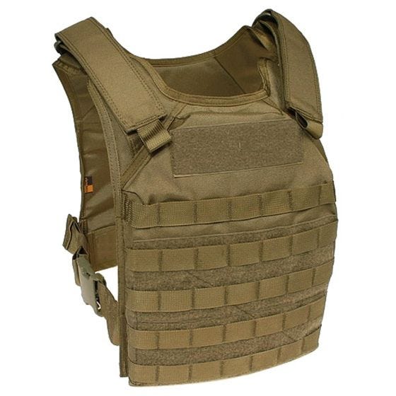 Chaleco portaplacas Flyye Fast Attack GEN 1 con sistema MOLLE en Coyote Brown