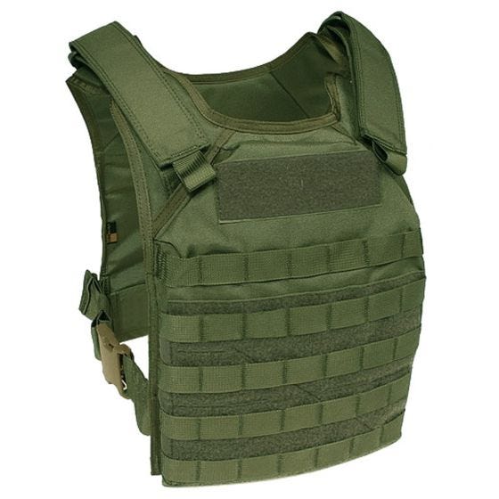 Chaleco portaplacas Flyye Fast Attack GEN 1 con sistema MOLLE en Olive Drab