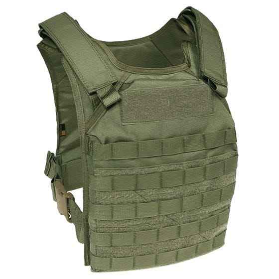 Chaleco portaplacas Flyye Fast Attack GEN 1 con sistema MOLLE en Ranger Green