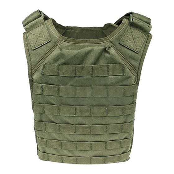 Chaleco portaplacas Flyye Fast Attack GEN 1 con sistema MOLLE en Ranger Green