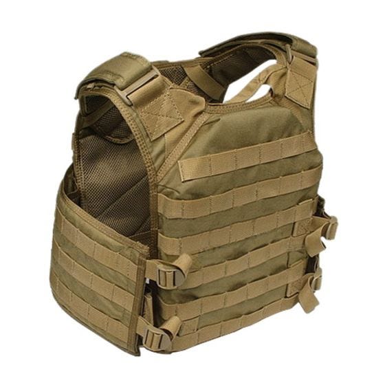 Chaleco portaplacas Flyye FAPC GEN 2 con portaplacas portátil adicional en Coyote Brown