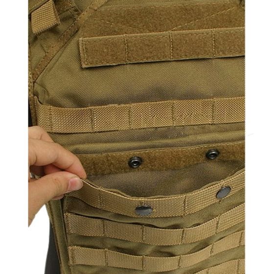 Chaleco portaplacas Flyye FAPC GEN 2 con portaplacas portátil adicional en Coyote Brown