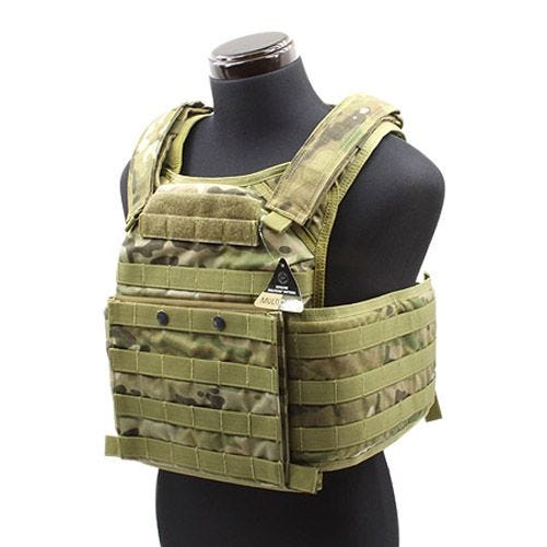 Chaleco portaplacas Flyye FAPC GEN 2 con portaplacas portátil adicional en MultiCam
