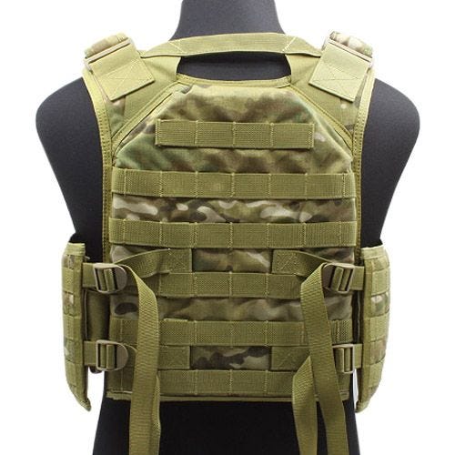 Chaleco portaplacas Flyye FAPC GEN 2 con portaplacas portátil adicional en MultiCam