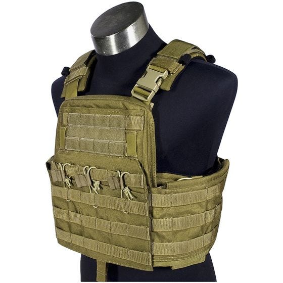 Chaleco portaplacas Flyye Field Compact en caqui