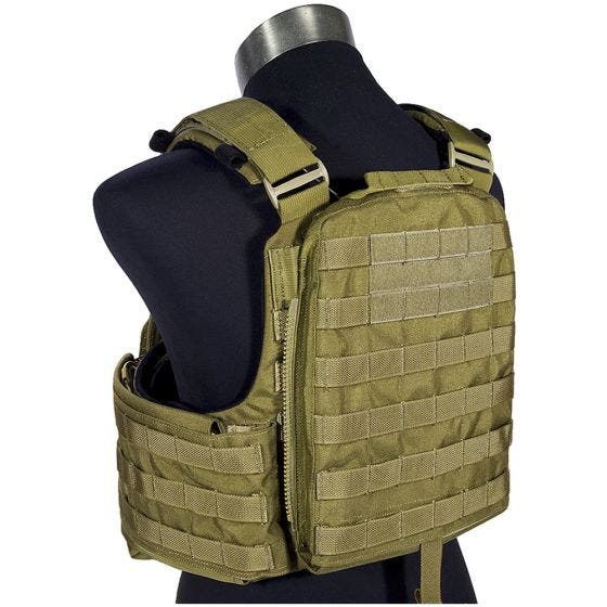 Chaleco portaplacas Flyye Field Compact en caqui