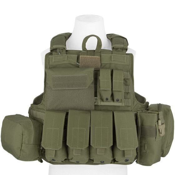 Flyye Chaleco con múltiples bolsillos Force Recon ver. Mar en Ranger Green